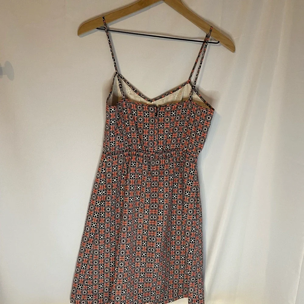 J. Crew Colorful Sundress Lined Pockets Spaghetti Straps Size 0 - Picture 2 of 4